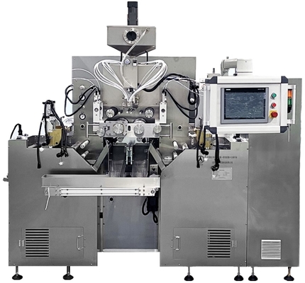 Velocidade de rolagem 1-10rpm Servo Control Soft Capsule Machine Dimensão de rolagem de rolagem Ф150x250mm 6&quot;X10&quot; RGY16-15SF