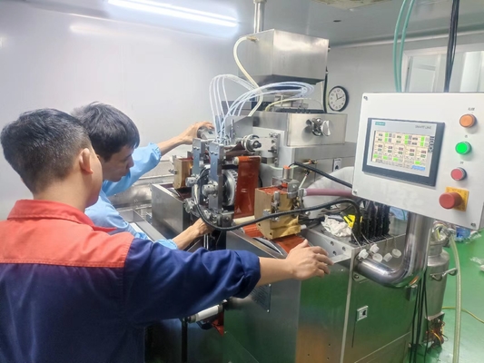 Máquina de cápsula suave com revestimento de cromo de aço inoxidável