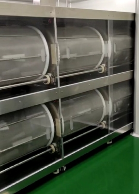 Máquina de secagem de cápsulas suaves rotativas amigáveis ao PLC tela sensível ao toque para secagem de 50 kg